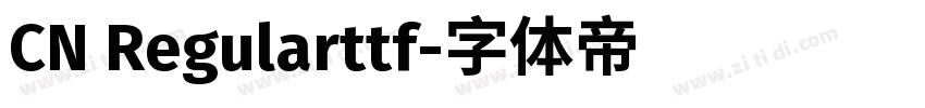 CN Regularttf字体转换